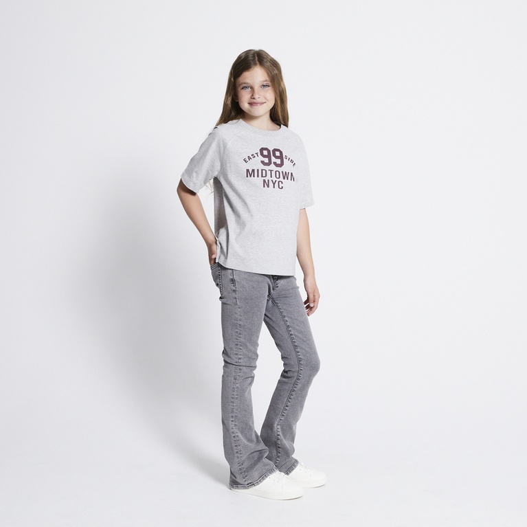 Printed tee "Maley star" Grey Melange